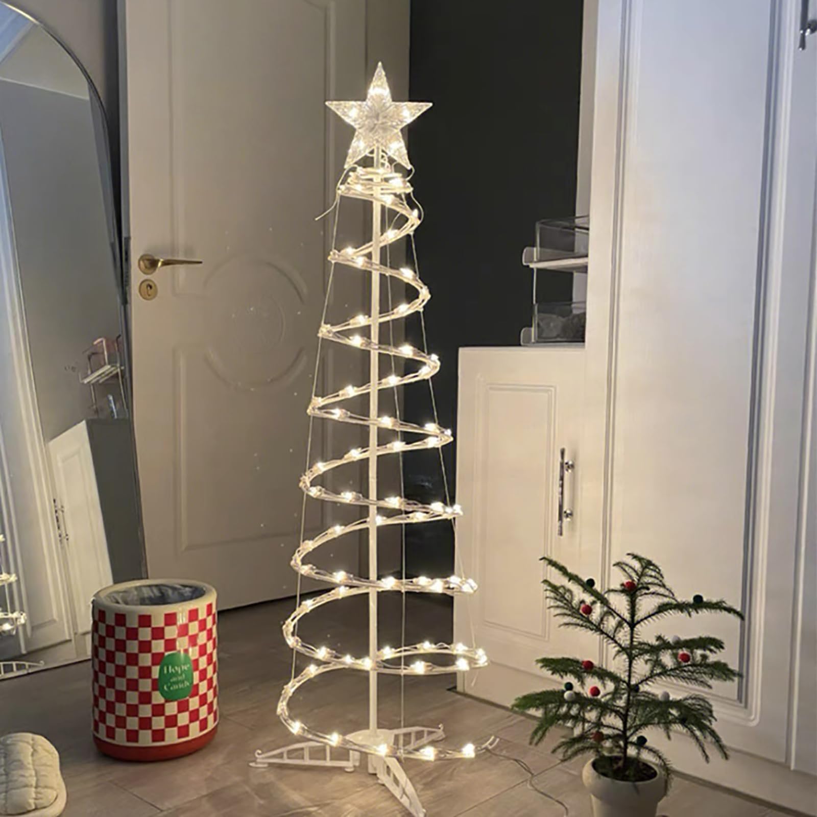 Amazon.co.jp: クリスマスツリー LEDツリー 150cm スパイラルツリー