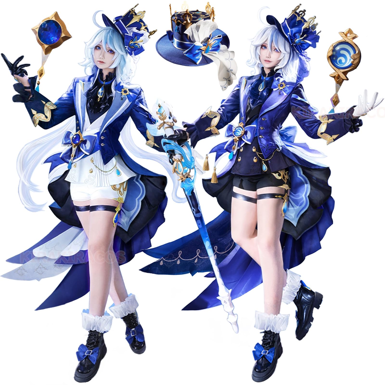 Amazon.co.jp: 原神 フリーナ/黒フリーナ コスプレ衣装 フルセット