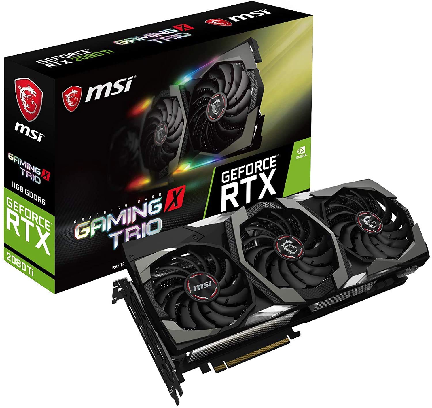 Amazon | MSI GeForce RTX 2080 Ti GAMING X TRIO グラフィックス