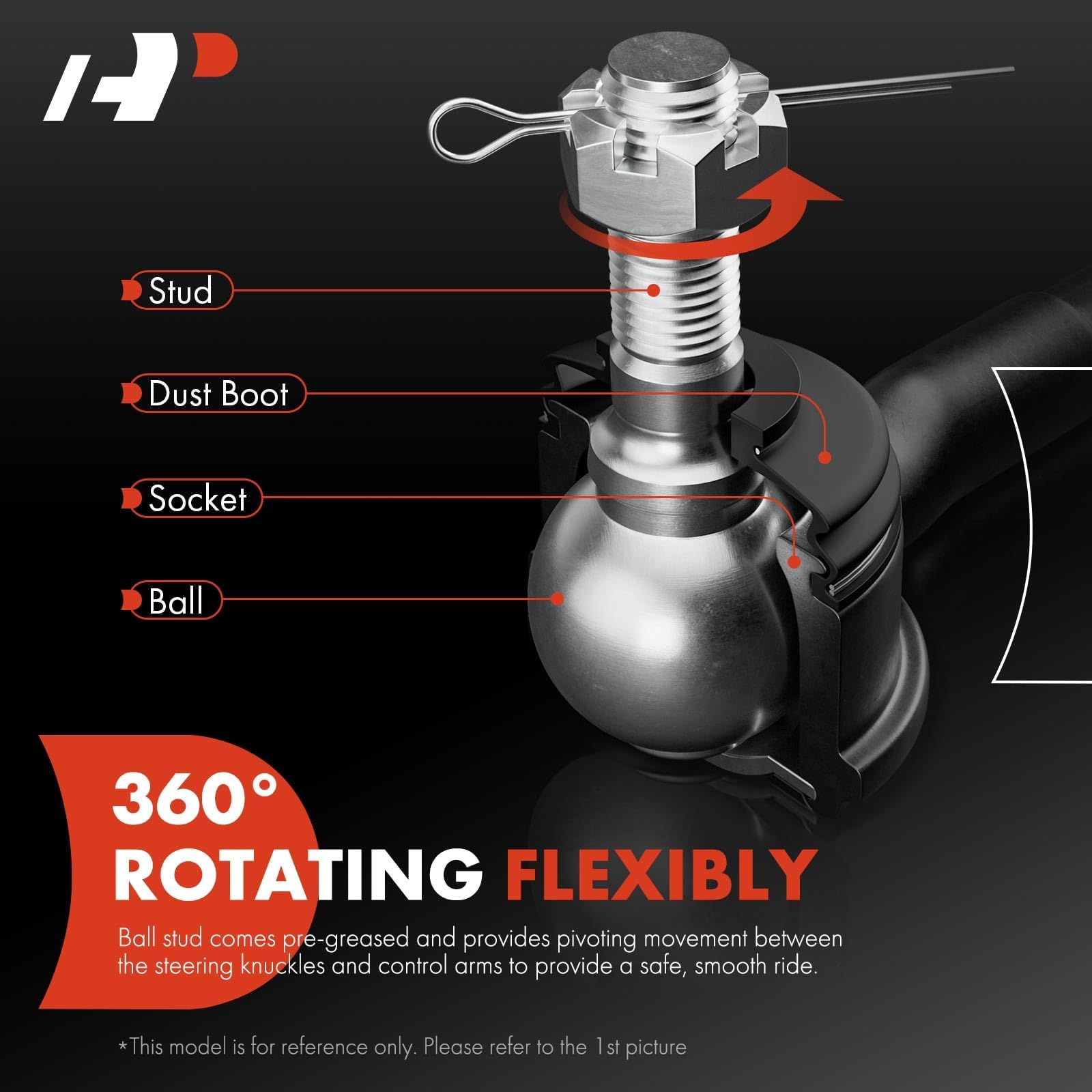 Amazon | A-Premium 4本セット フロントインナー&アウタータイロッド