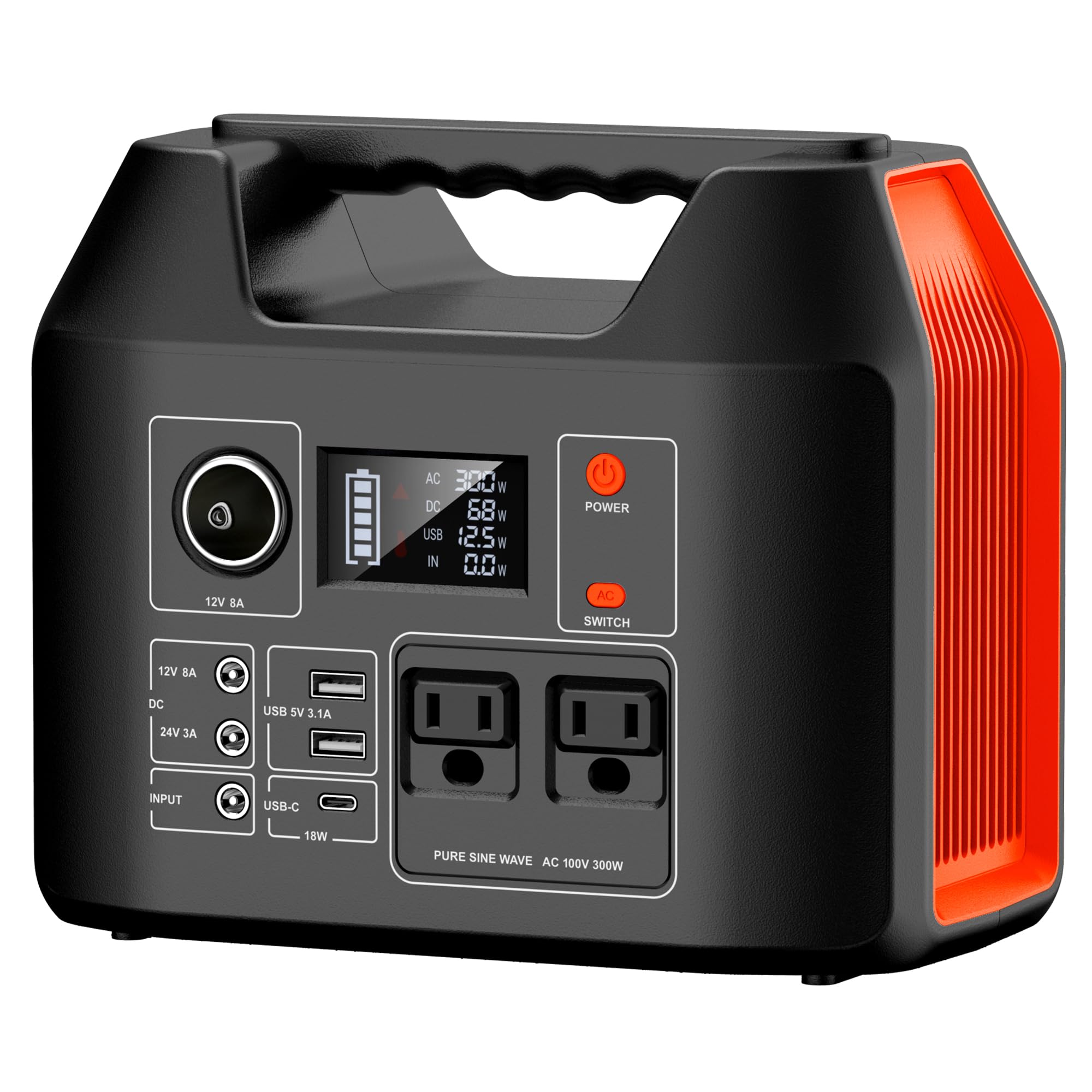 Amazon.co.jp: ポータブル電源 407Wh/110000mAH 大容量 ポータブル