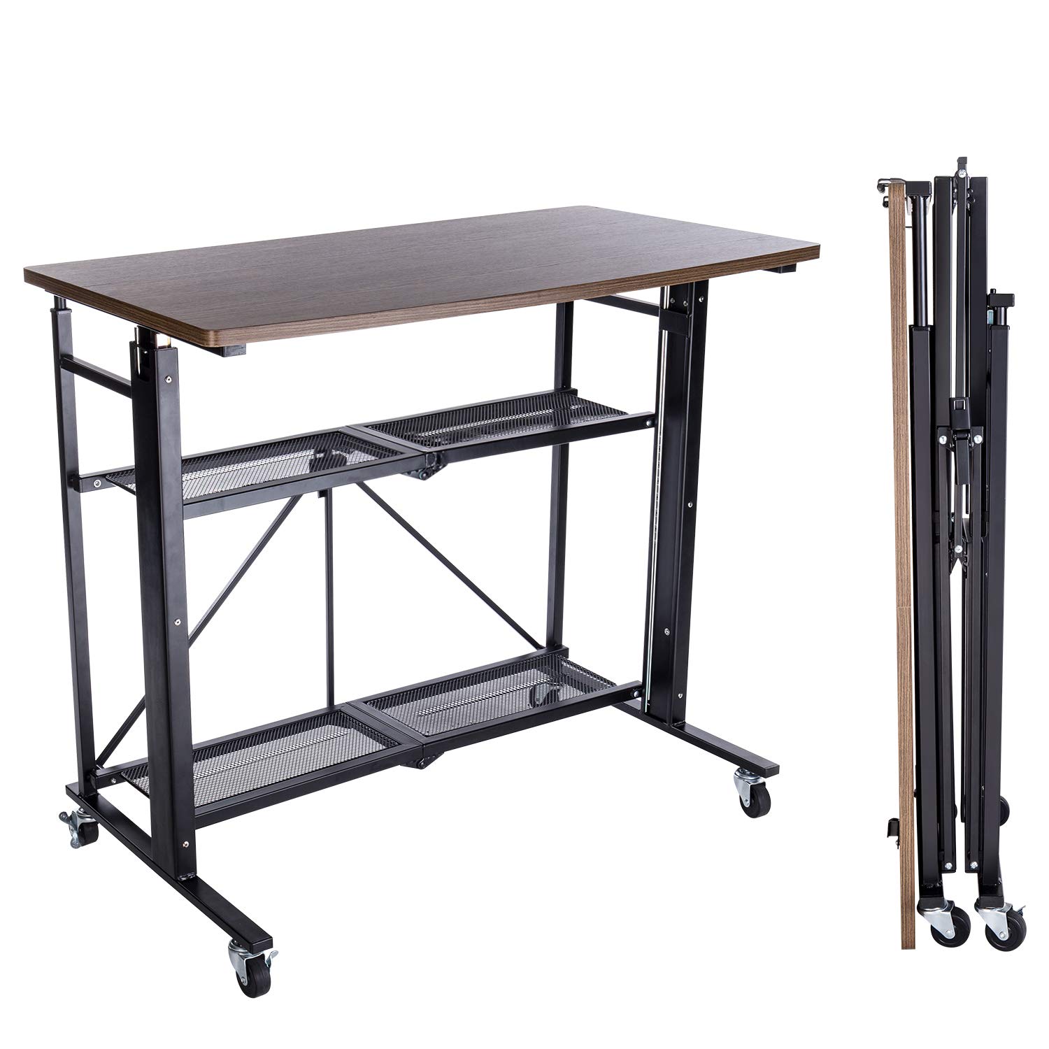 Amazon | E-WIN 折りたたみ スタンディングデスク 昇降デスク