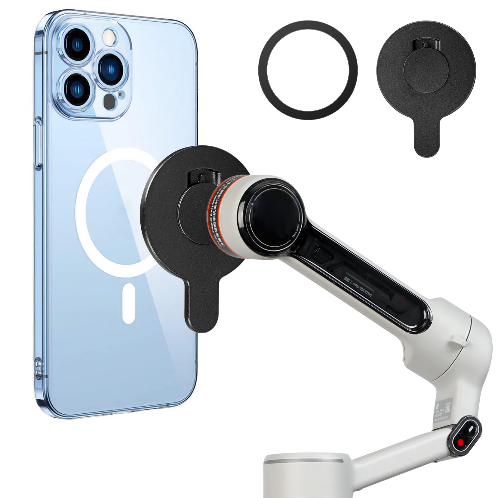 Amazon.com : Magnet Clamp Adapter Ring Holder for Insta360 Flow 2