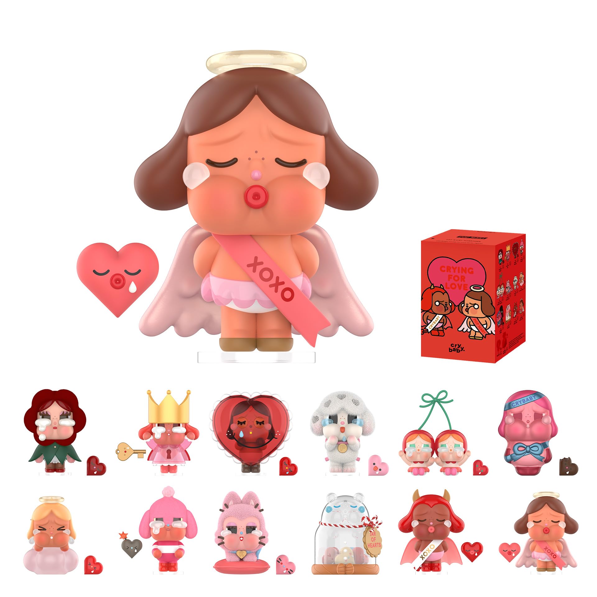 POP MART Crybaby Crying for Love Series Figures, Blind Box Figures
