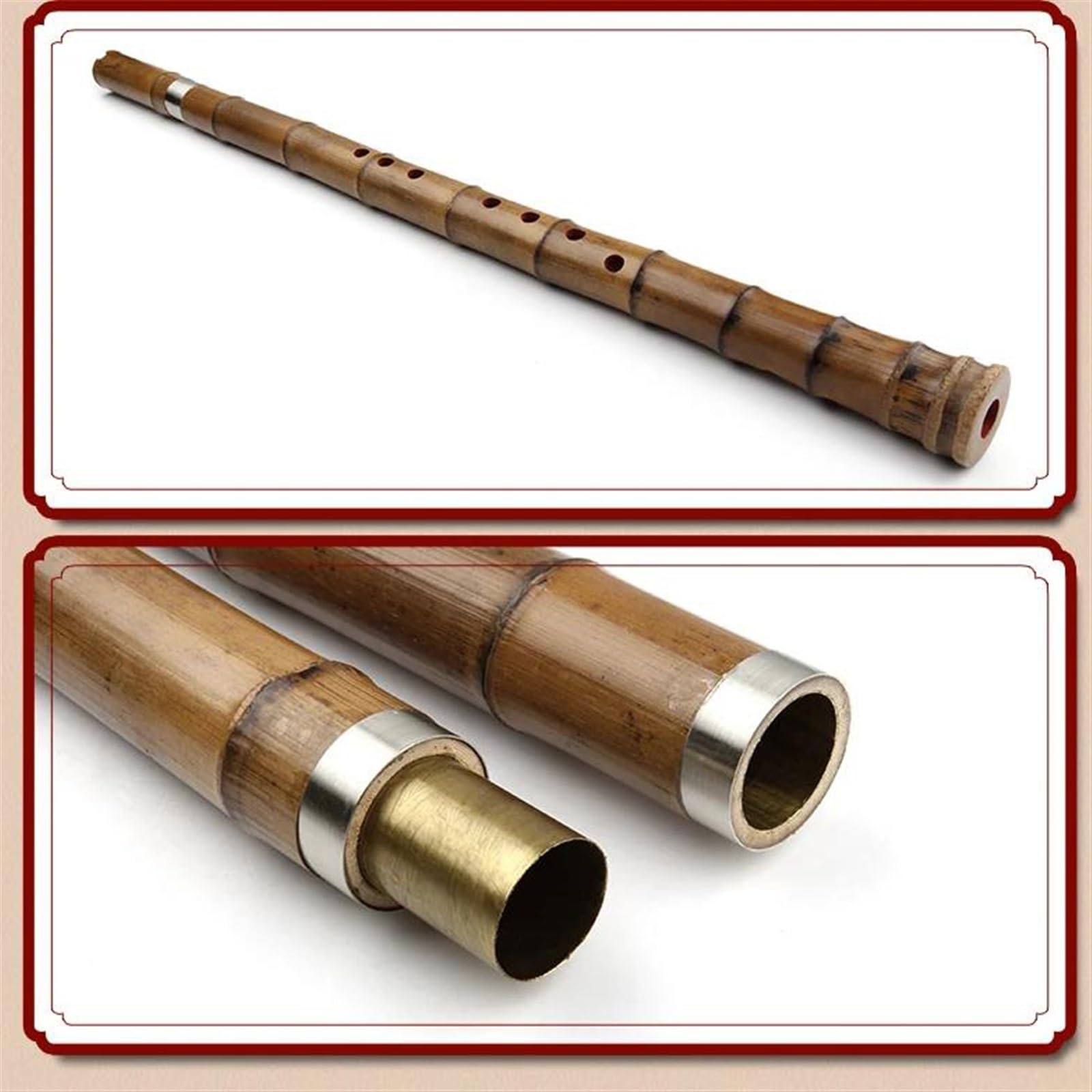 Amazon | 中国の縦笛非尺八伝統的な木管楽器 伝統的竹笛楽器 (Color