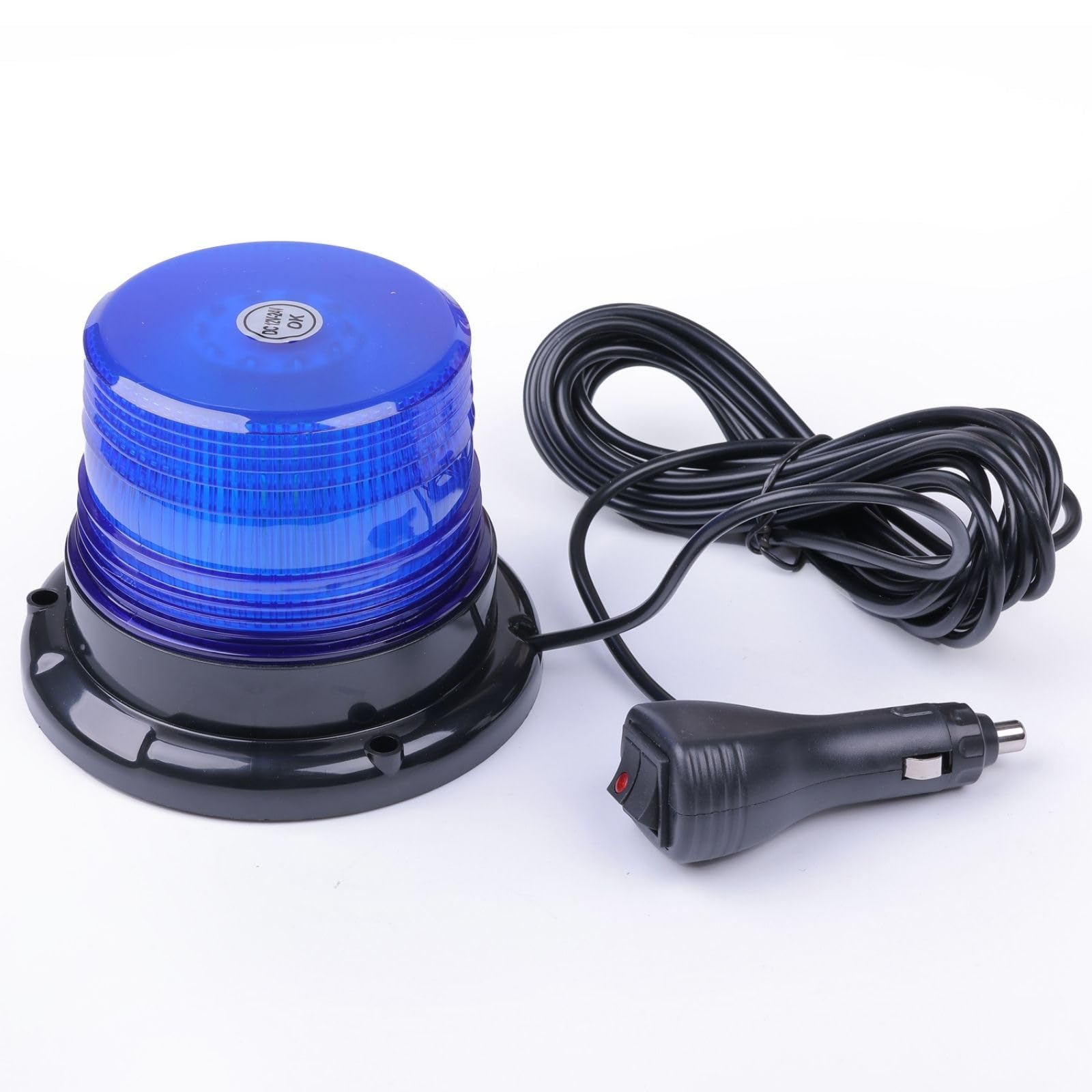 Amazon.co.jp: 回転灯 青 12V 24V LED 車用 シガーソケット 20W