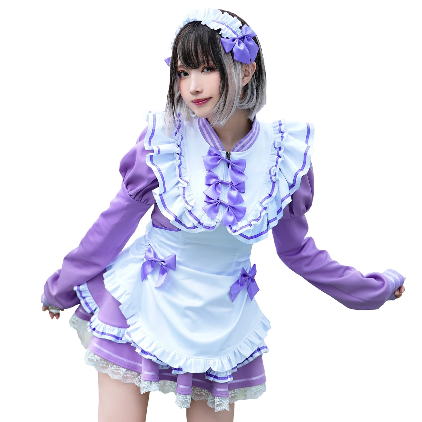 Amazon.co.jp: [Malymoon] メイド ジャージ メイド服 リボン フリル