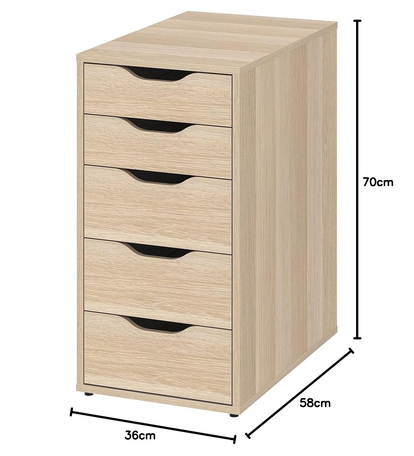 Amazon.co.jp: ALEX アレクス 引き出しユニット - ホワイトステイン