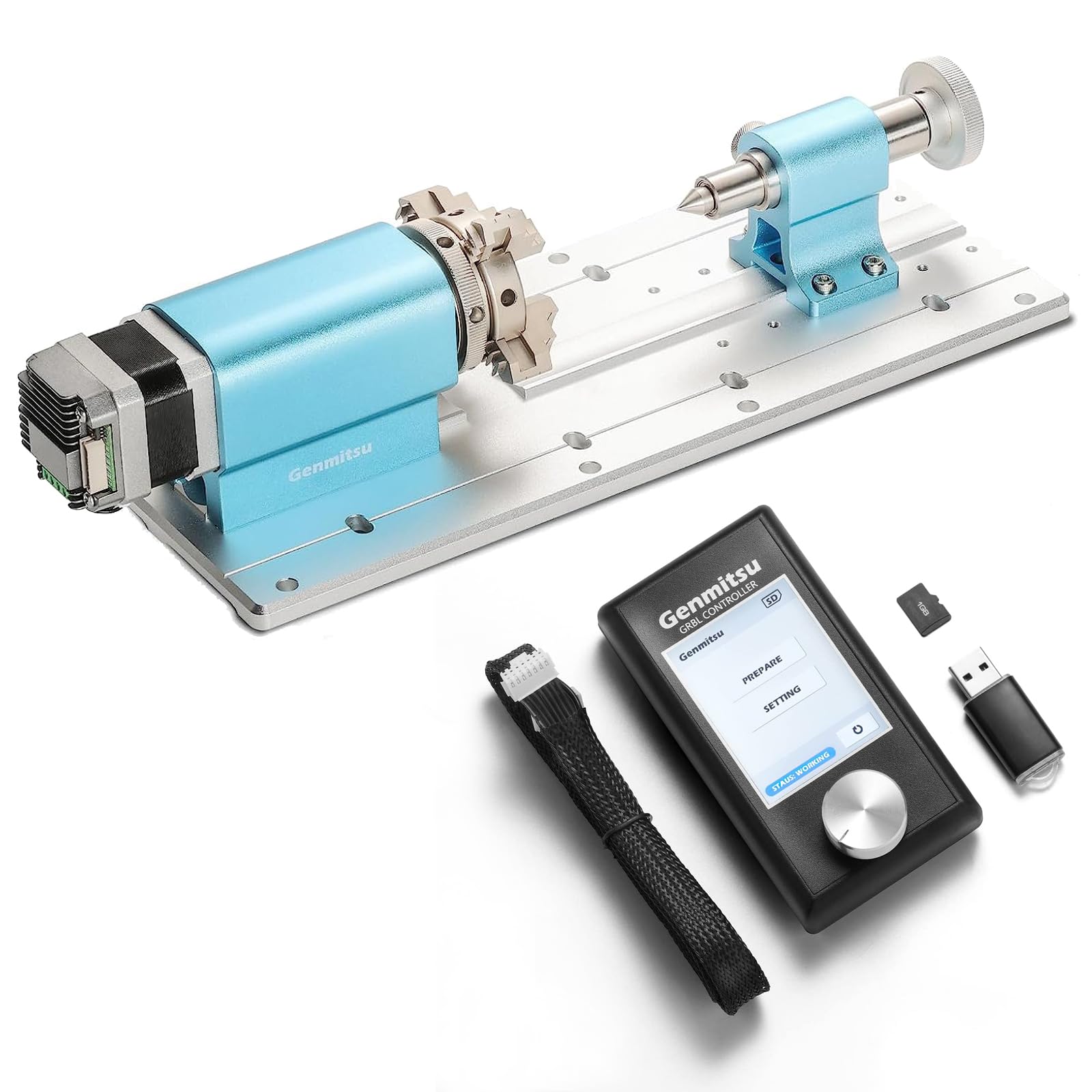 Amazon.com: Genmitsu 4th Axis Rotary Module Kit and Offline