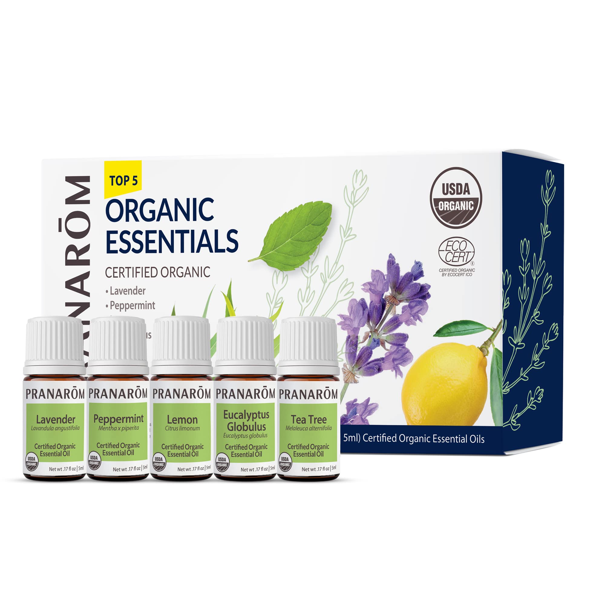 Amazon.com: Pranarom - Top 5 Essential Oil Kit (5-Pack of 5ml