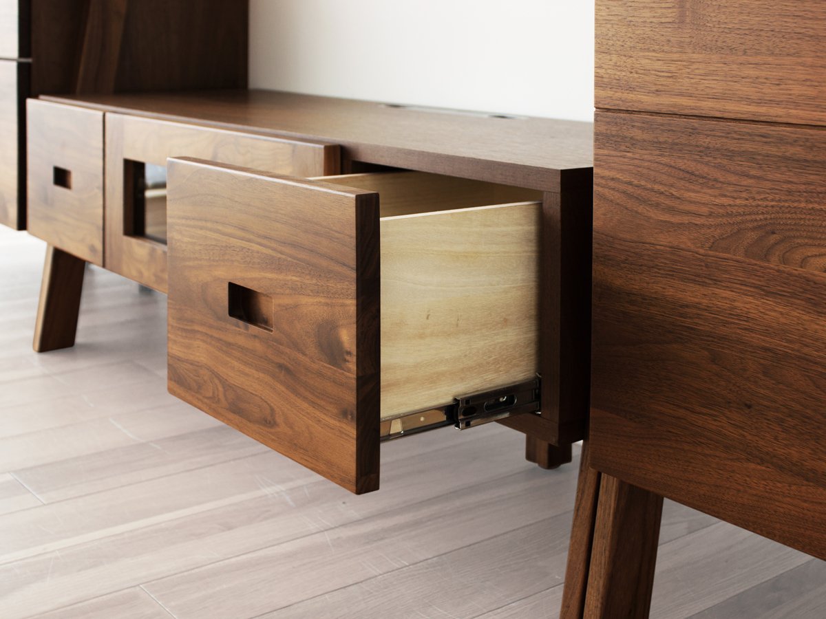 Amazon｜高野木工 LEIRIA レイリア 118テレビボード ウォルナット