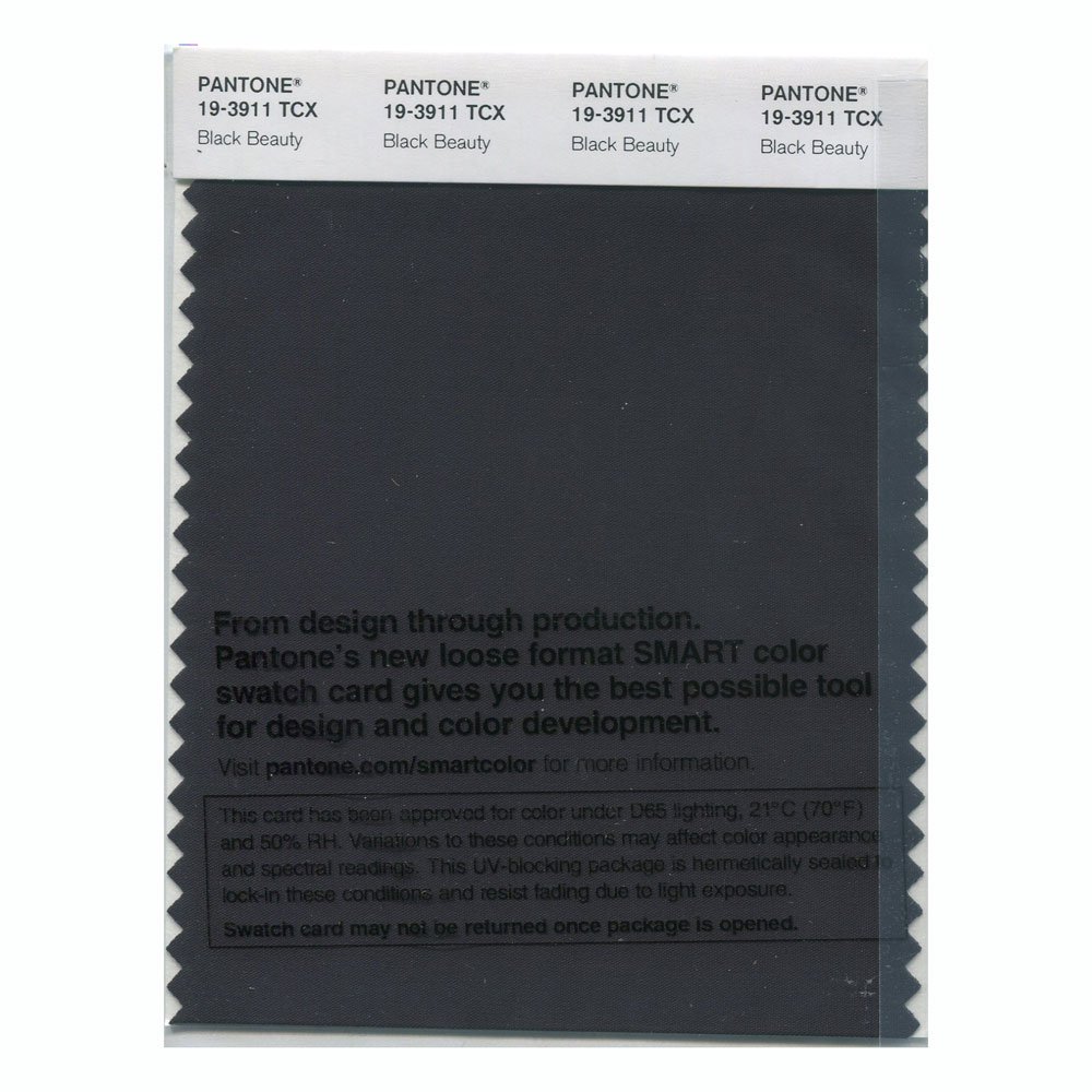 Pantone Cotton Smart Swatch, 19-3911 Black Beauty - Amazon.com