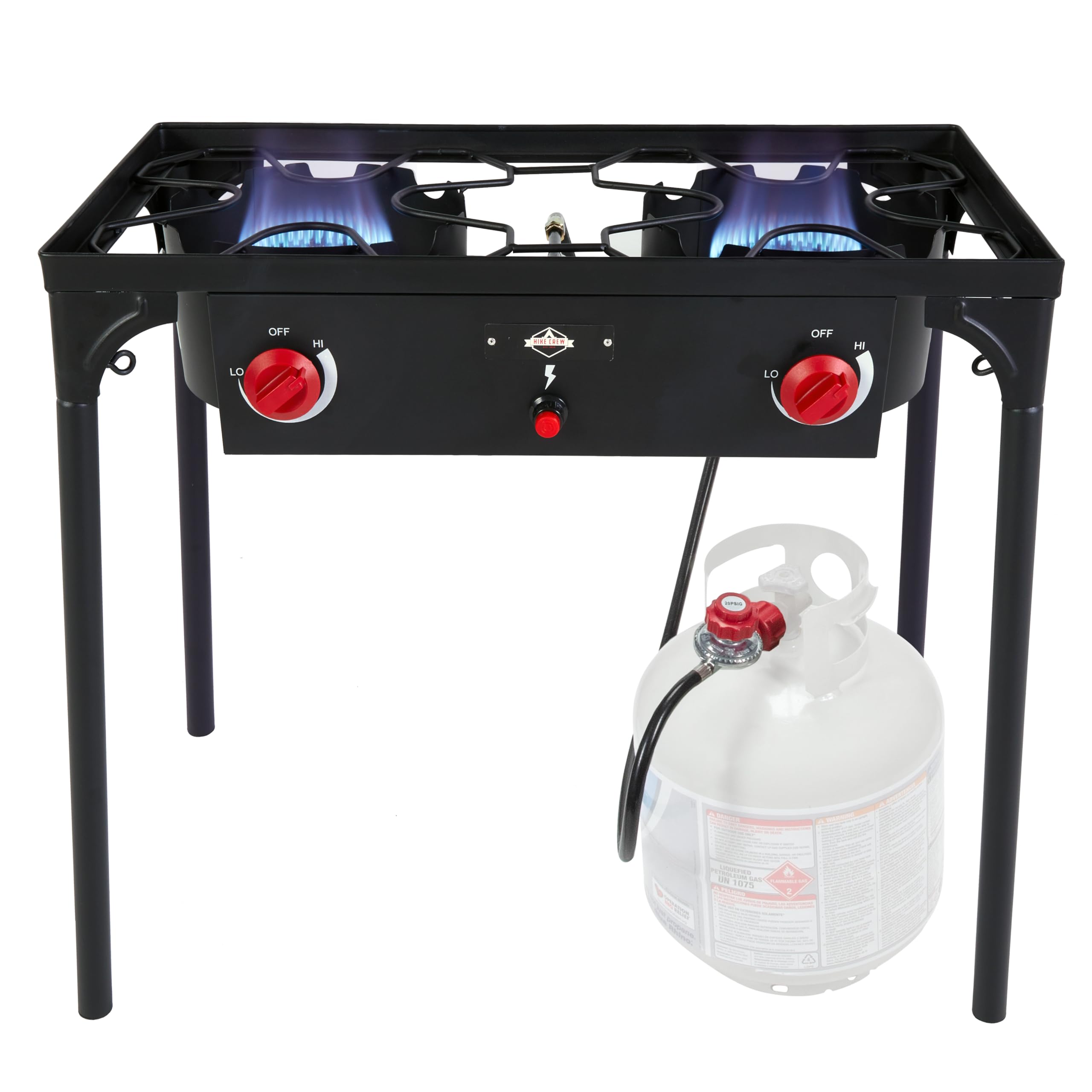 Amazon.com: Hike Crew Auto Ignition Double-Burner Outdoor Gas