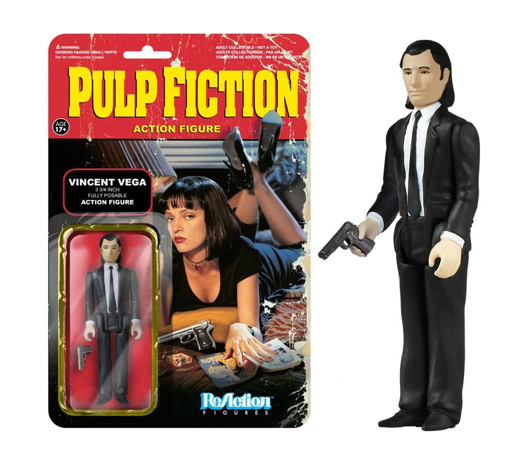Amazon.com: Pulp Fiction: Reaction Action Figure - Vincent Vega