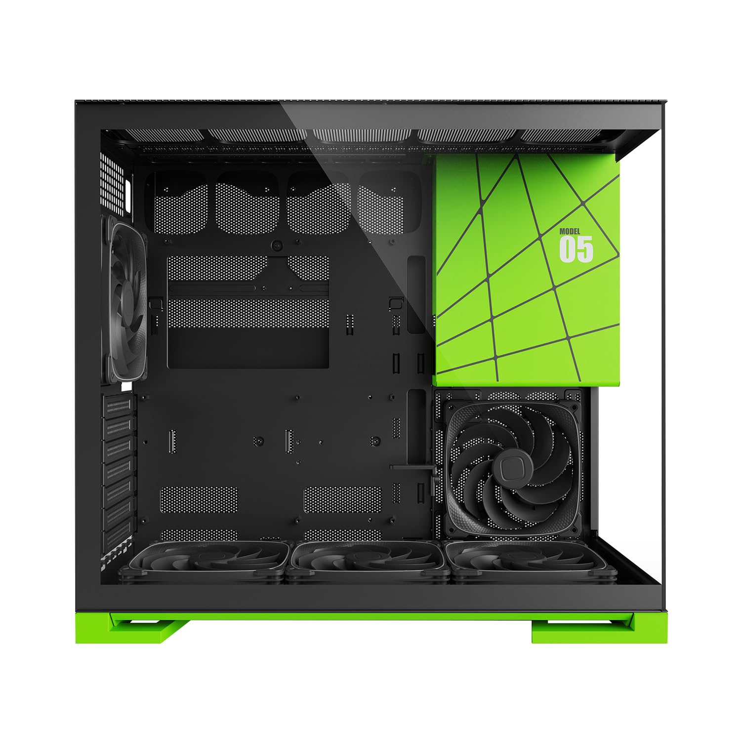 Amazon | GEOMETRIC FUTURE ミドルタワーPCケース Model 5 NV Edition