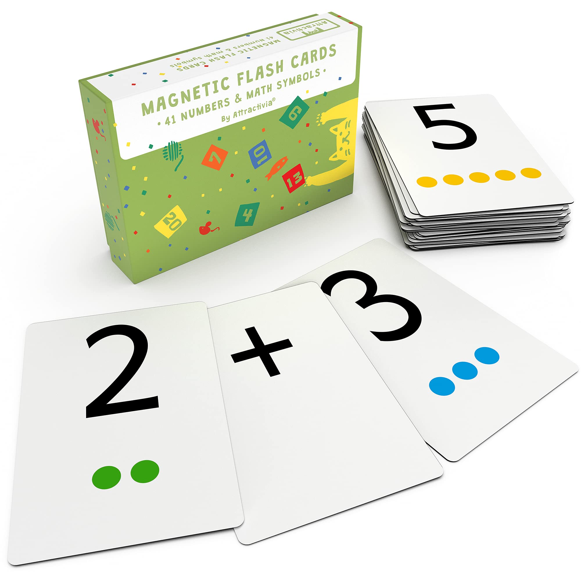 Amazon.com: Attractivia Magnetic Number Flash Cards - Large 0-25