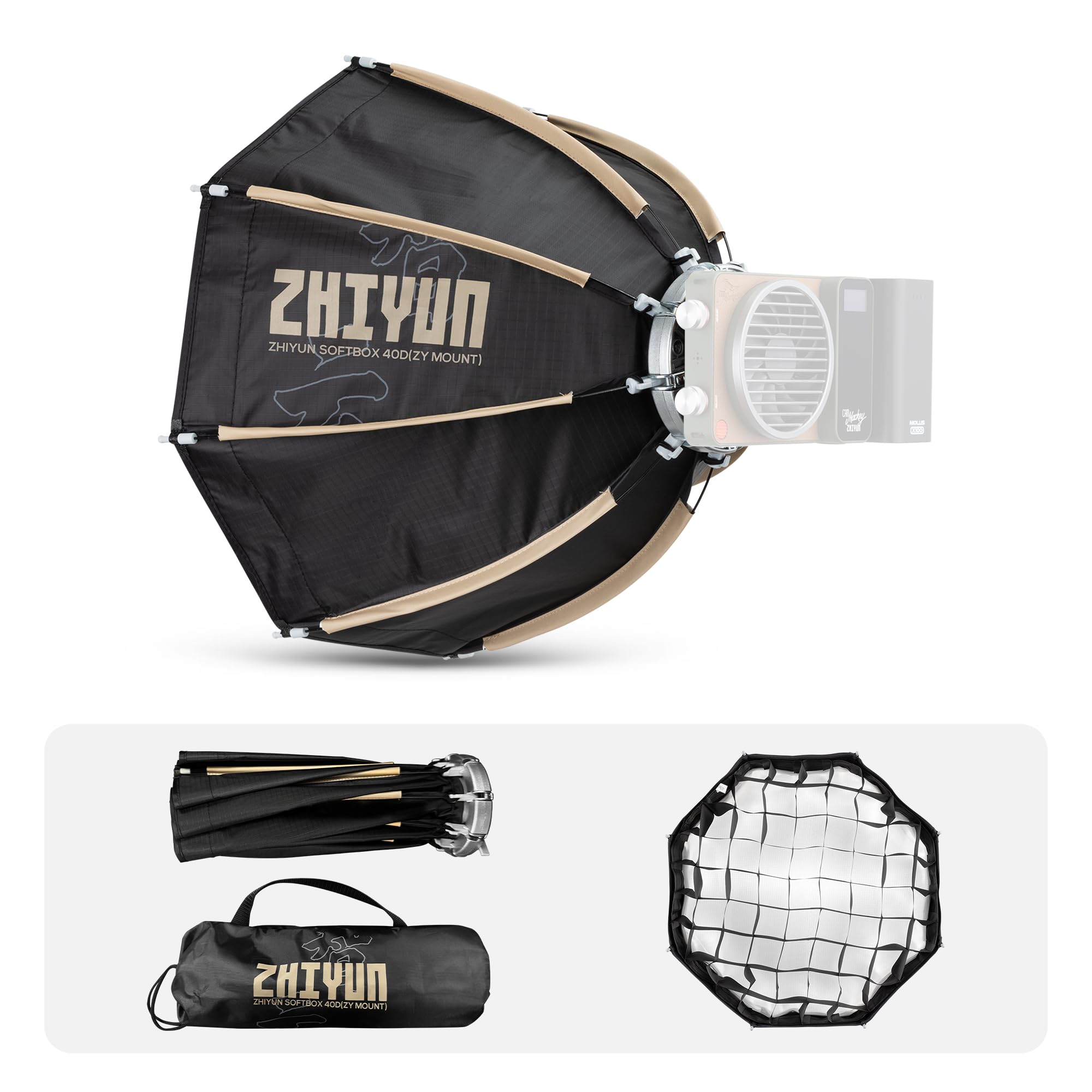 Amazon.com : ZHIYUN 14.17inch 40D MINI Octagonal Softbox ZY Mount