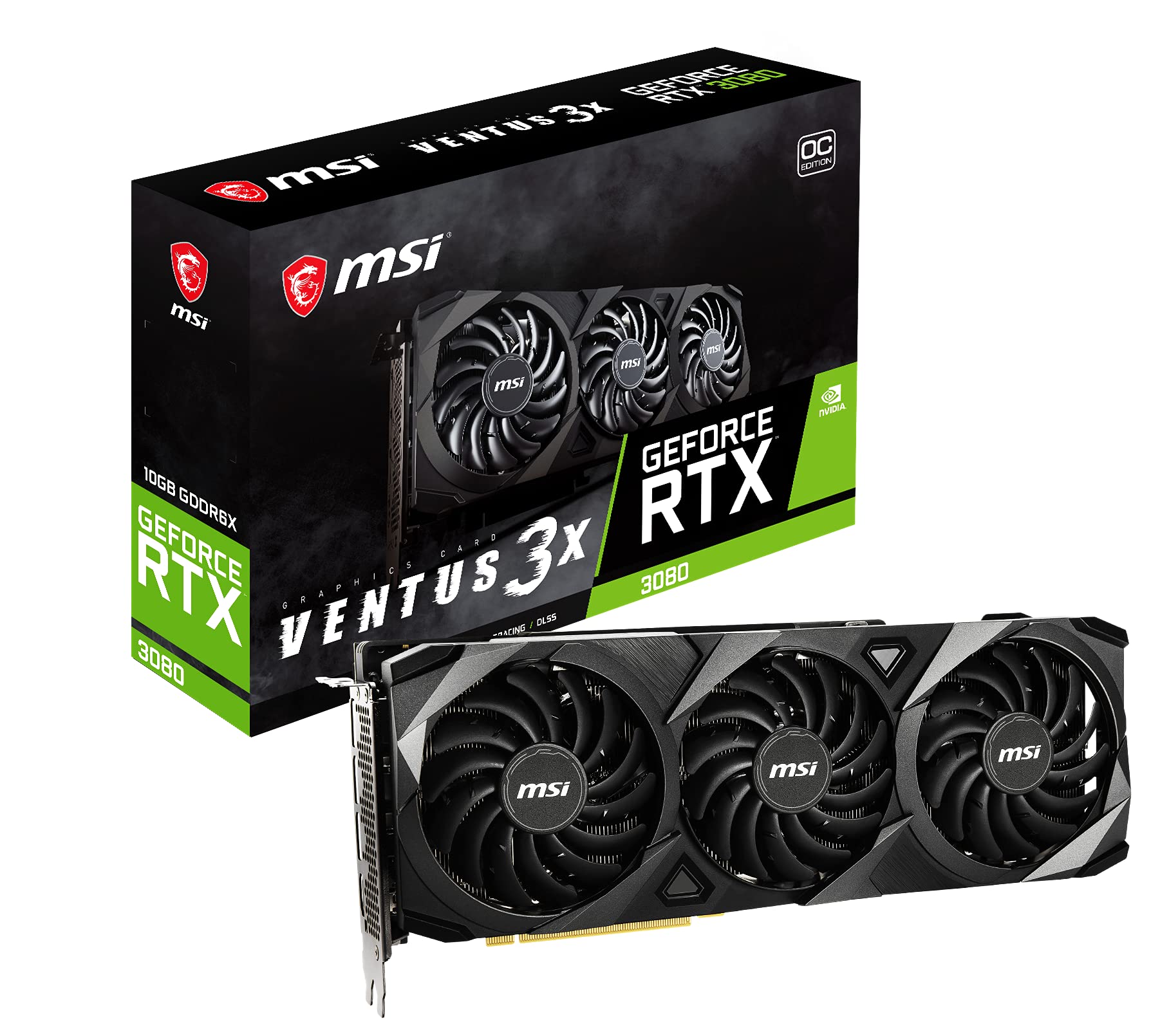 Amazon.com: msi Gaming GeForce RTX 3080 LHR 10GB GDRR6X 320-Bit