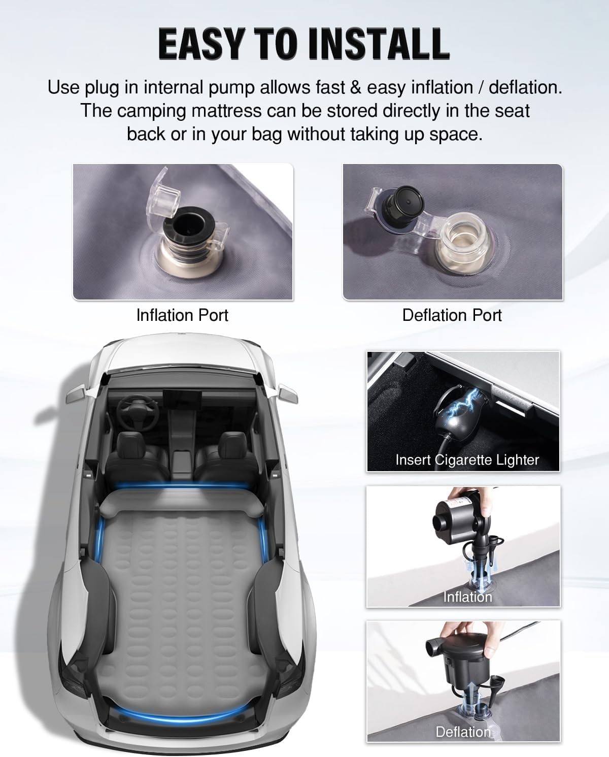 Amazon.co.jp: テスラ モデル Y 2020-2023 のための空気マットレス