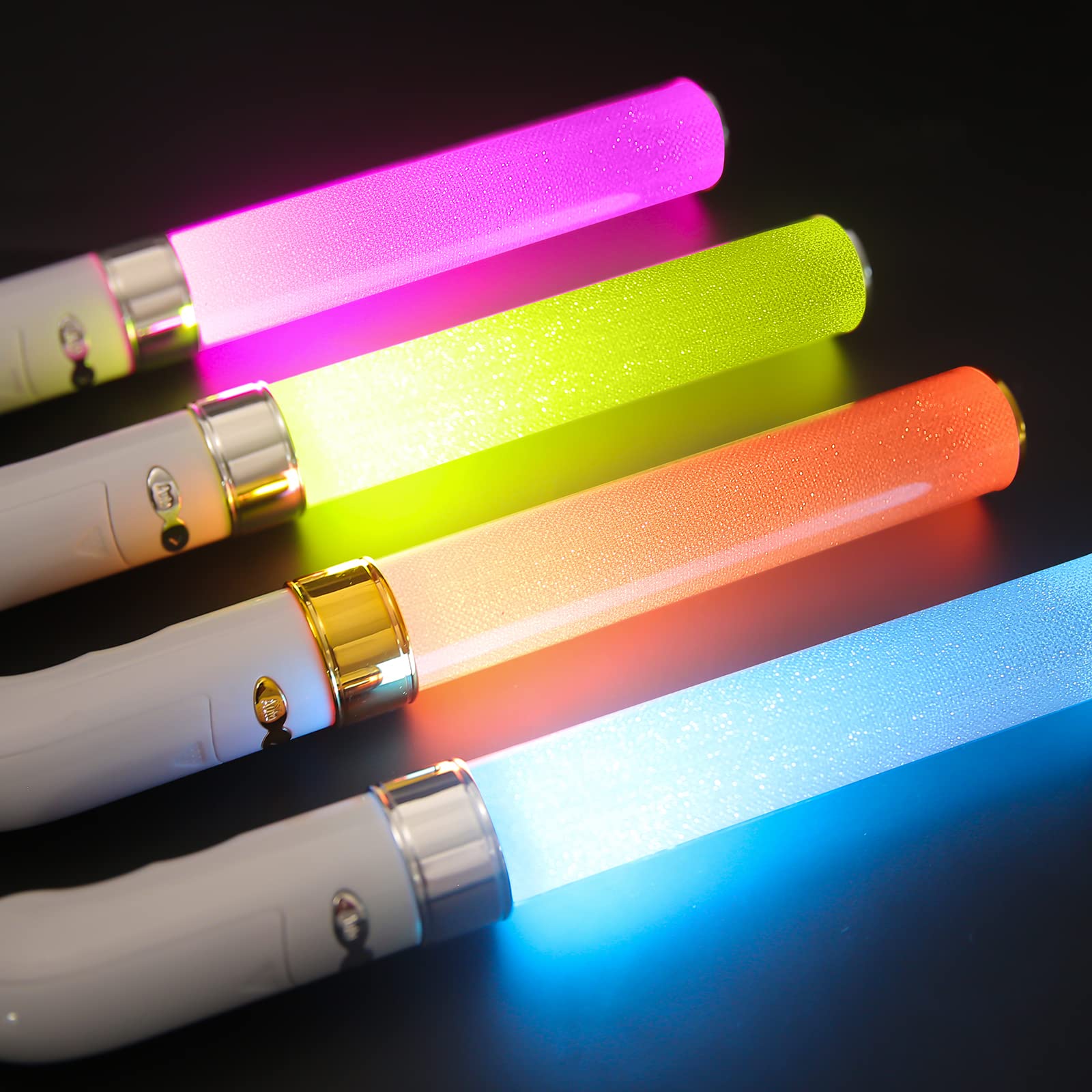 Amazon.co.jp: ペンライト 4本入り 24色 高輝度 サイリウム ペンライト