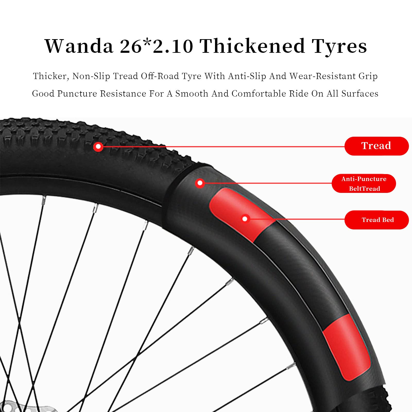 Amazon | 折りたたみマウンテンバイク、26インチ27スピードアルミ合金