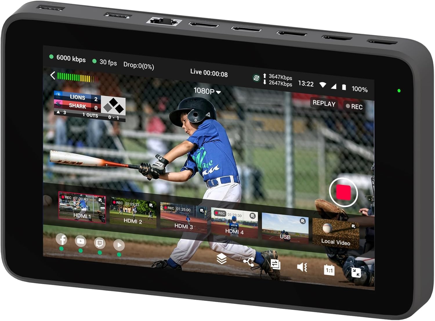 Amazon.com: YoloLiv YoloBox Ultra Portable Multi-Camera Encoder