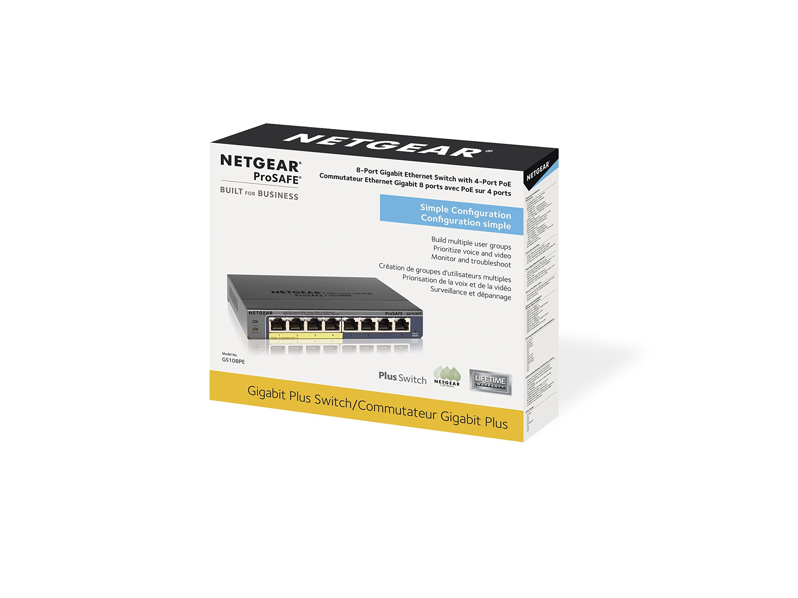 Amazon.com: NETGEAR ProSAFE GS108PE 8-Port Gigabit Web Managed