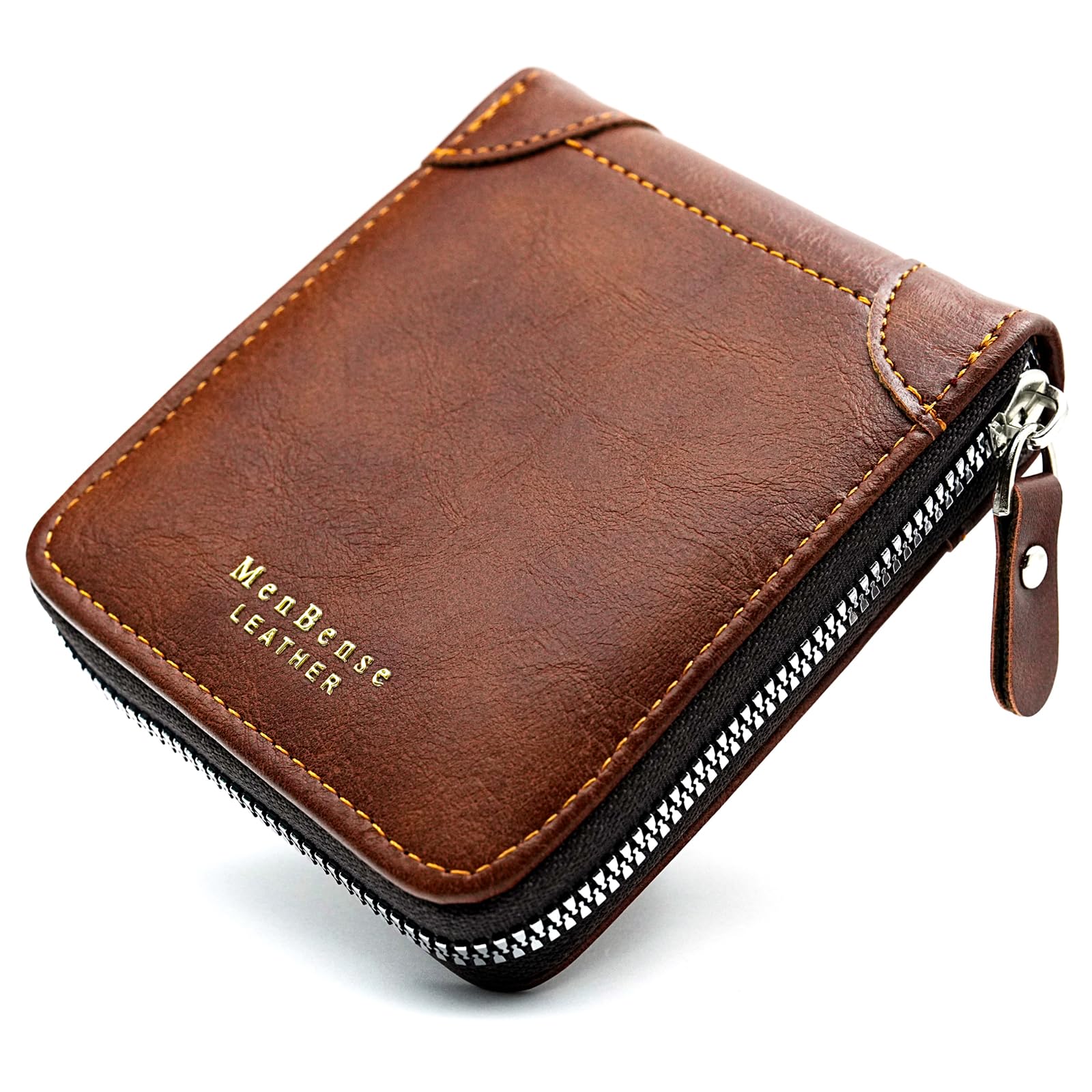 Wallets for Men, Leather Men Wallet with ID Window and Multi Card