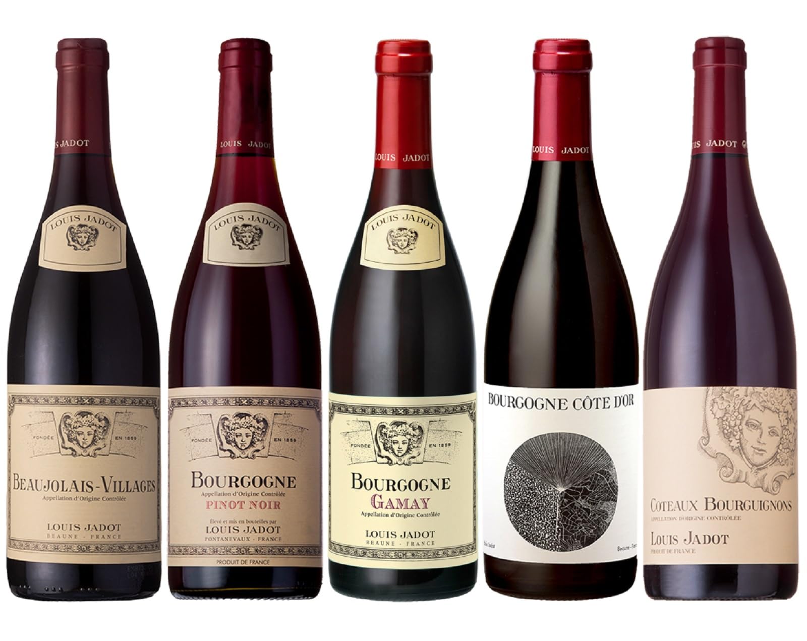 Amazon.co.jp: ブルゴーニュ名門ワイナリー「ルイ・ジャド」赤ワイン5