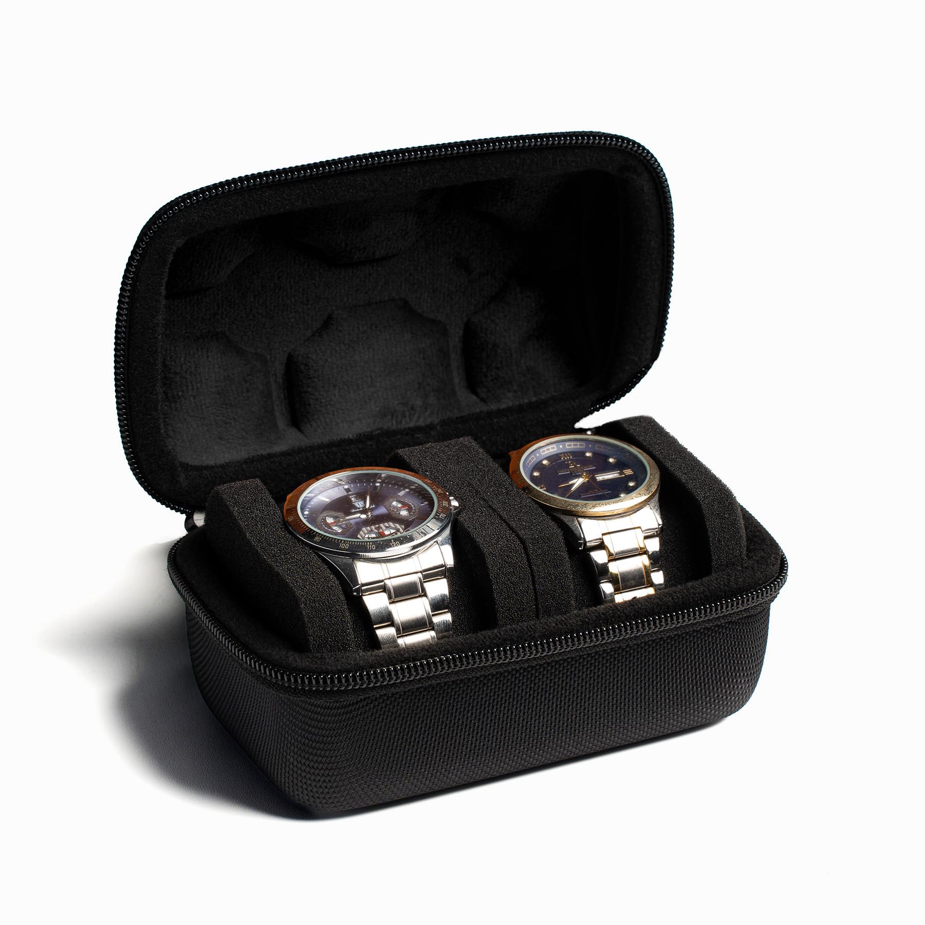 Amazon.co.jp: AUKURA 2スロット ハードウォッチトラベルケース 腕時計