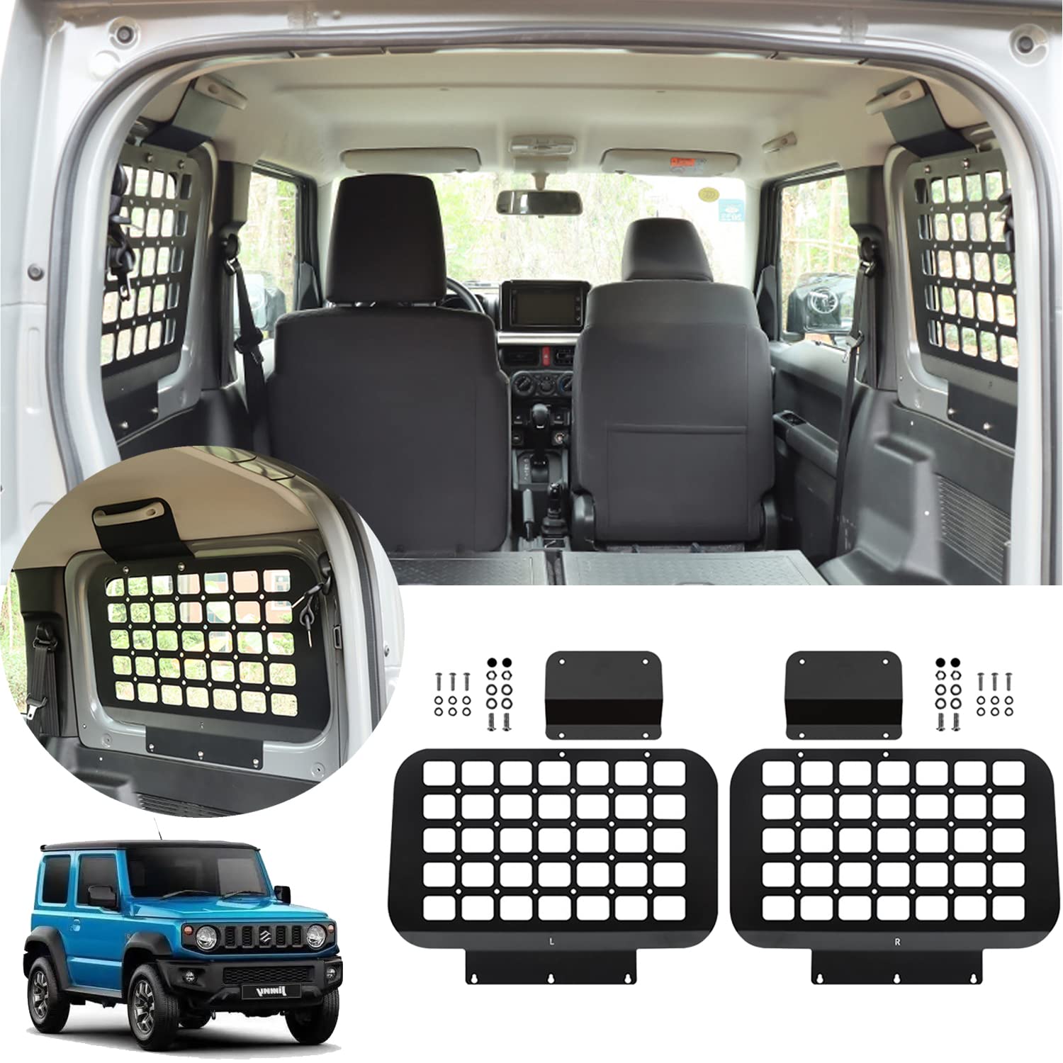 Amazon.co.jp: YOCTM サイドストレージパネル スズキ ジムニー JB64