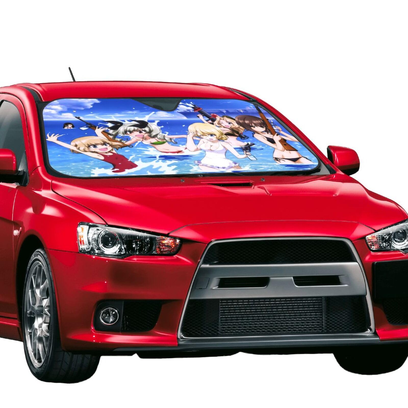 Amazon.co.jp: ガールズ&パンツァー サンシェード 車用サンシェード 車