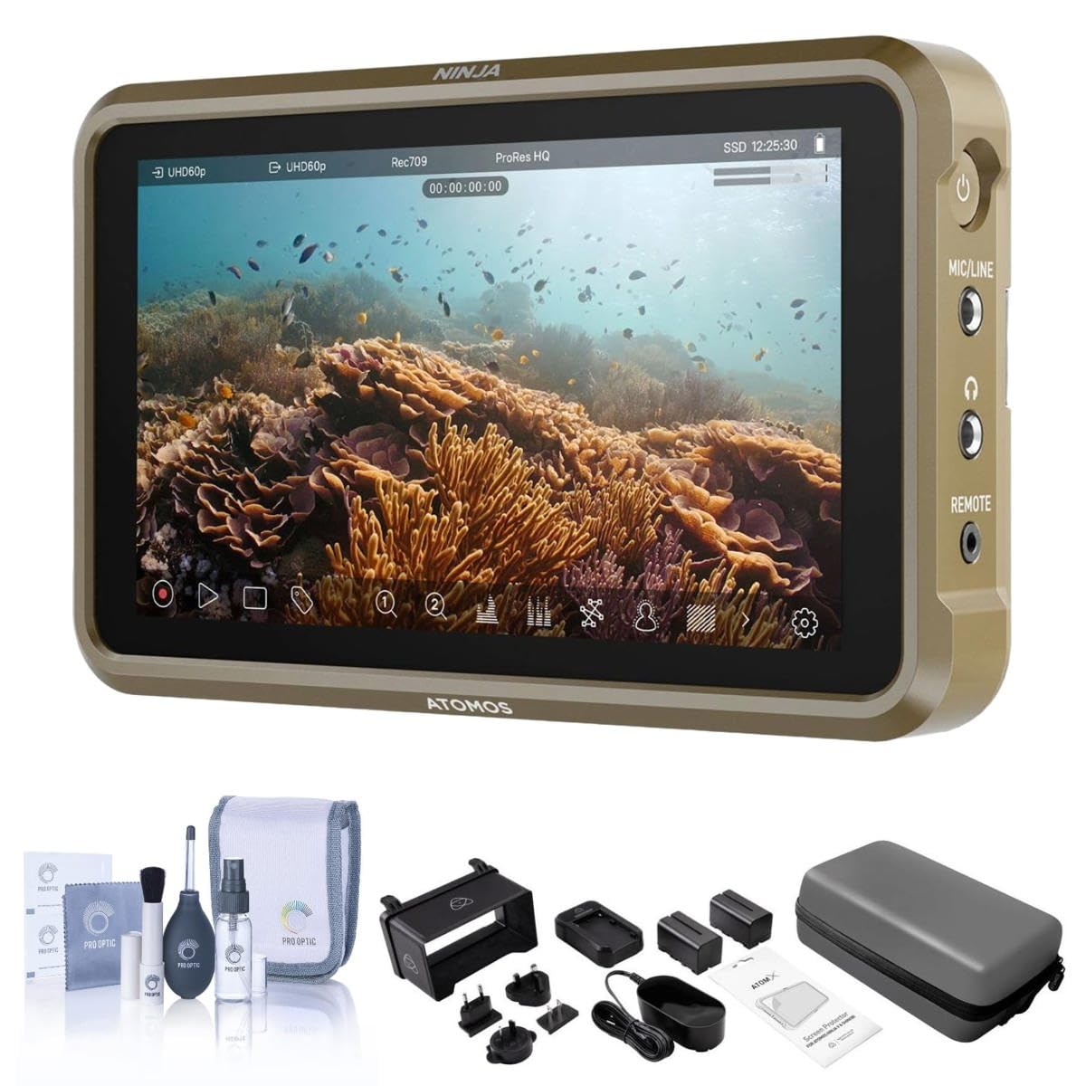 Amazon | Atomos Ninja V 5インチ 4K HDMI録画モニター Atomosパワー