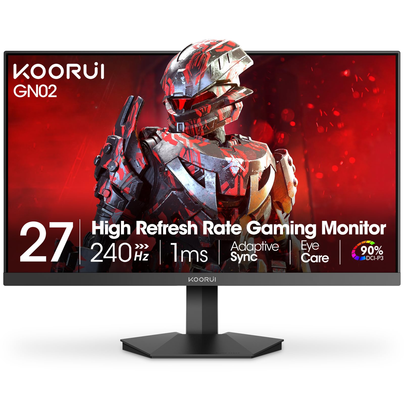 Amazon.com: KOORUI 27 inch Gaming Monitor, 240Hz Monitor, 1ms FHD