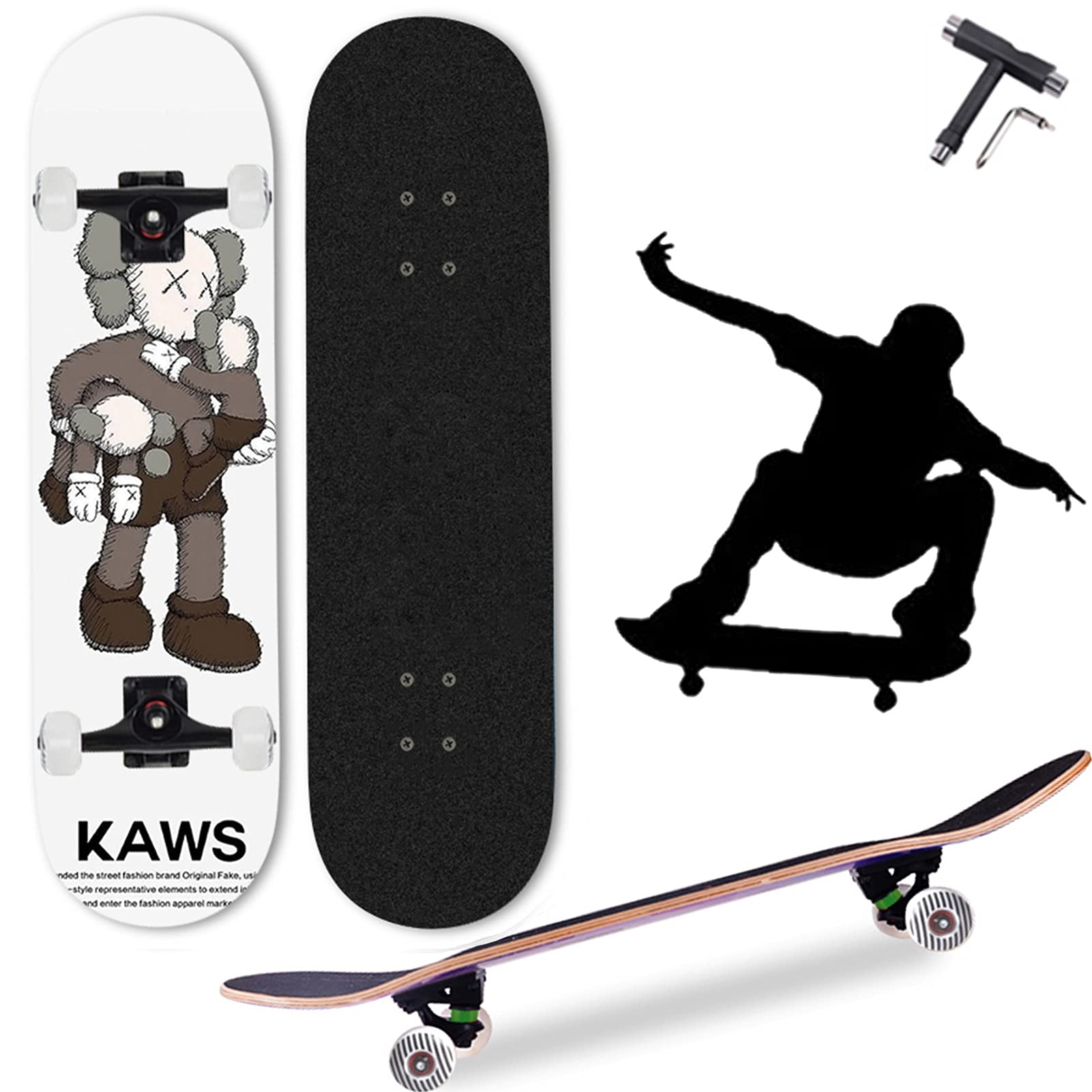 Amazon | スケートボード 7.5インチ コンプリート スケボー 7層カエデ