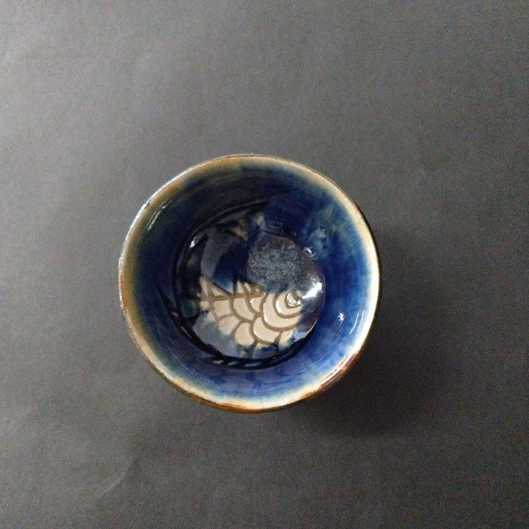 壺屋焼／魚柄ぐい呑／昭31hnさん専用壺屋焼／魚柄ぐい呑／昭31 hnさん