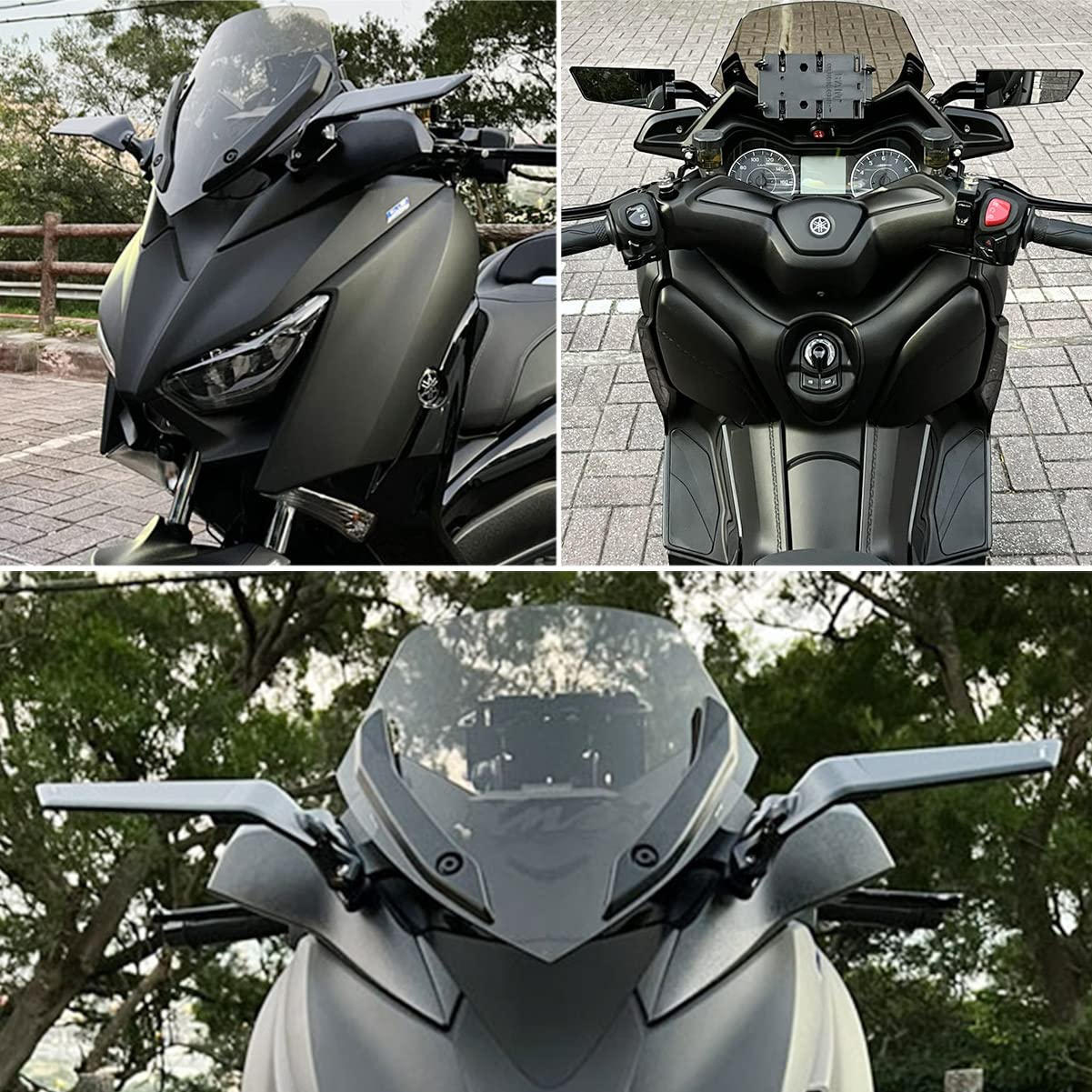 Amazon | Semspeed バイク バイク用 ミラー オートバイのバックミラー