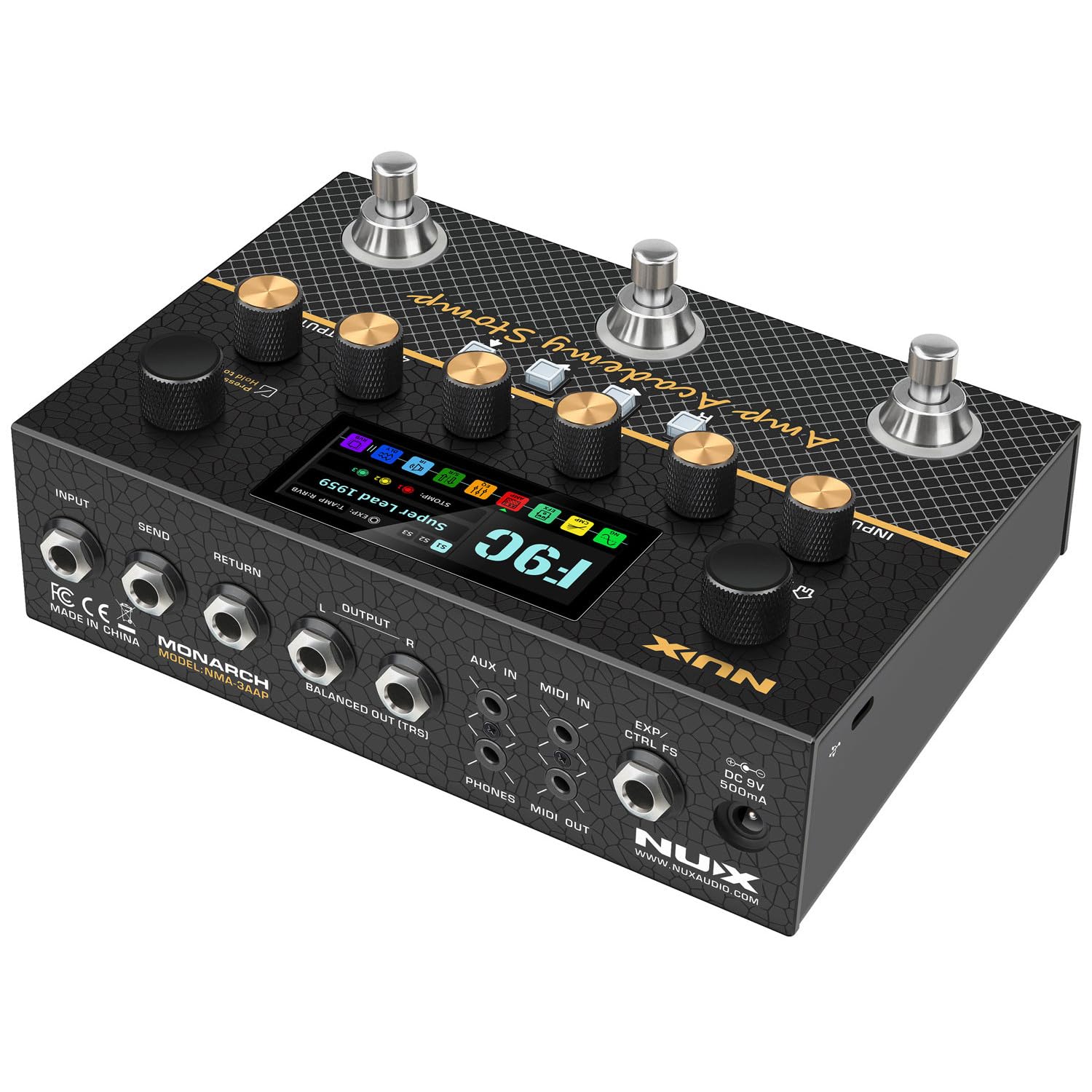 Amazon.co.jp: NUX/Amp Academy Stomp Compact Modeler NU-X アンプ