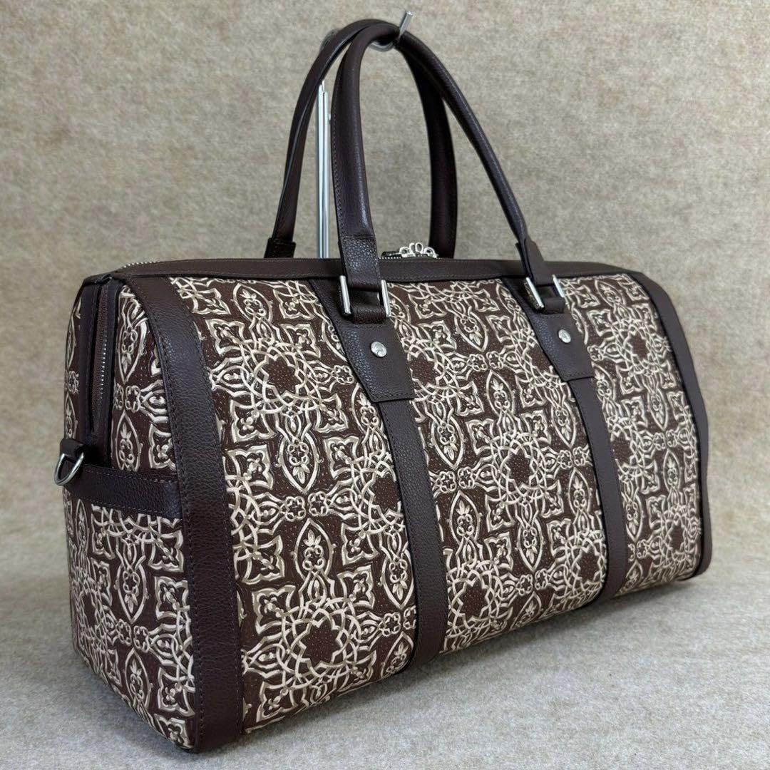 Amazon.co.jp: 2B24 印傳屋 インデンヤ ボストンバッグ スエード