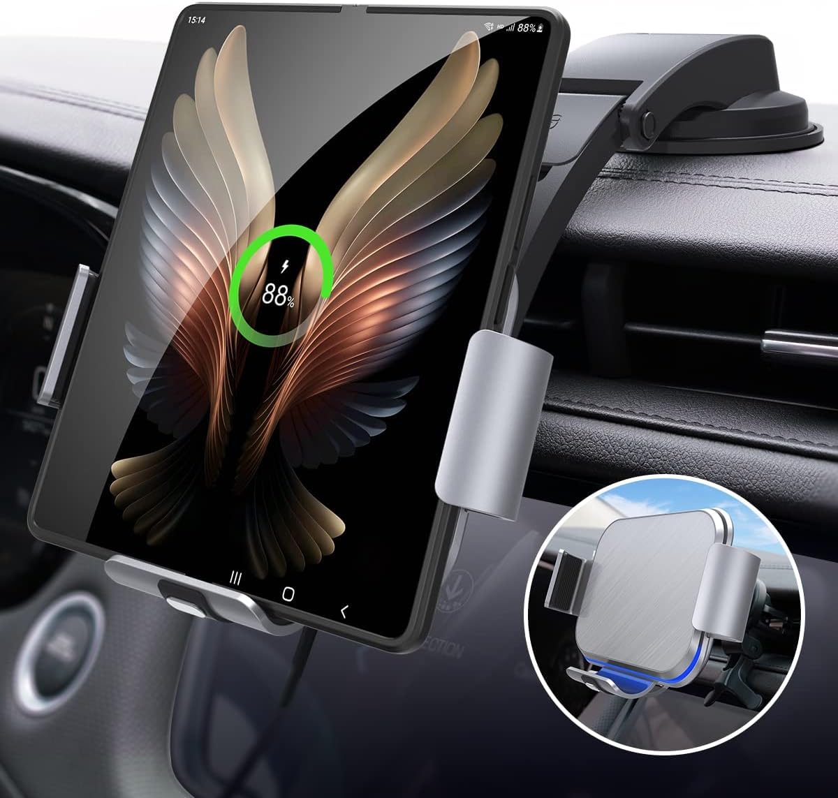 Amazon.co.jp: 【2024最新強化版】15W デュアルコイル 車載ワイヤレス