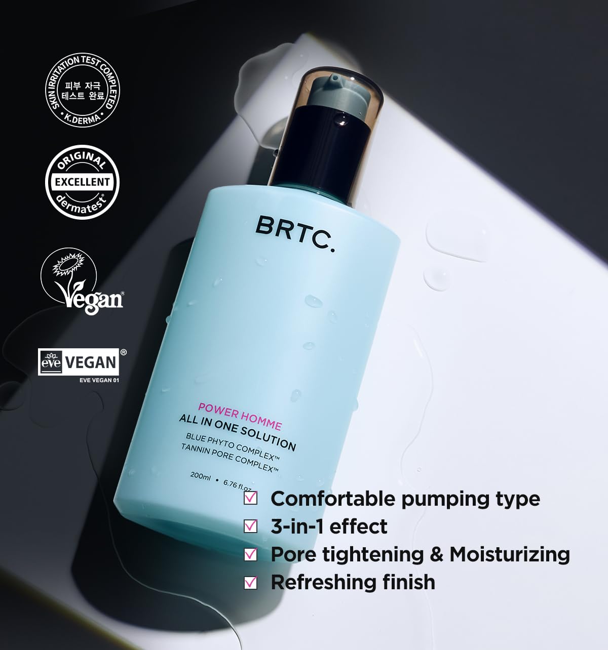 Amazon.com: BRTC Power Homme All in One Solution | Men's Face