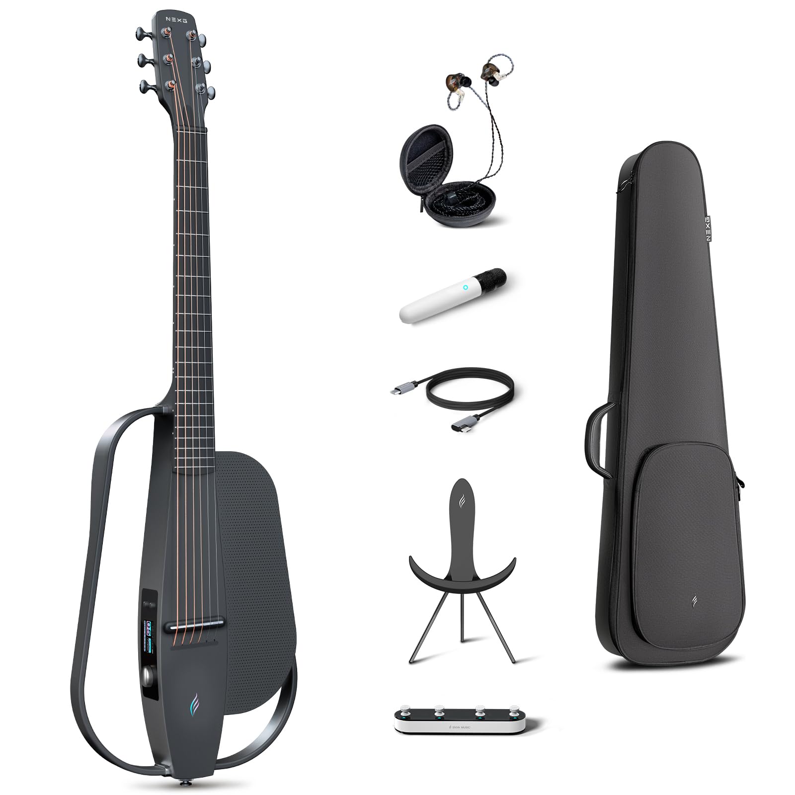 Amazon.com: Enya NEXG 2 Acoustic-Electric Guitar Carbon Fiber