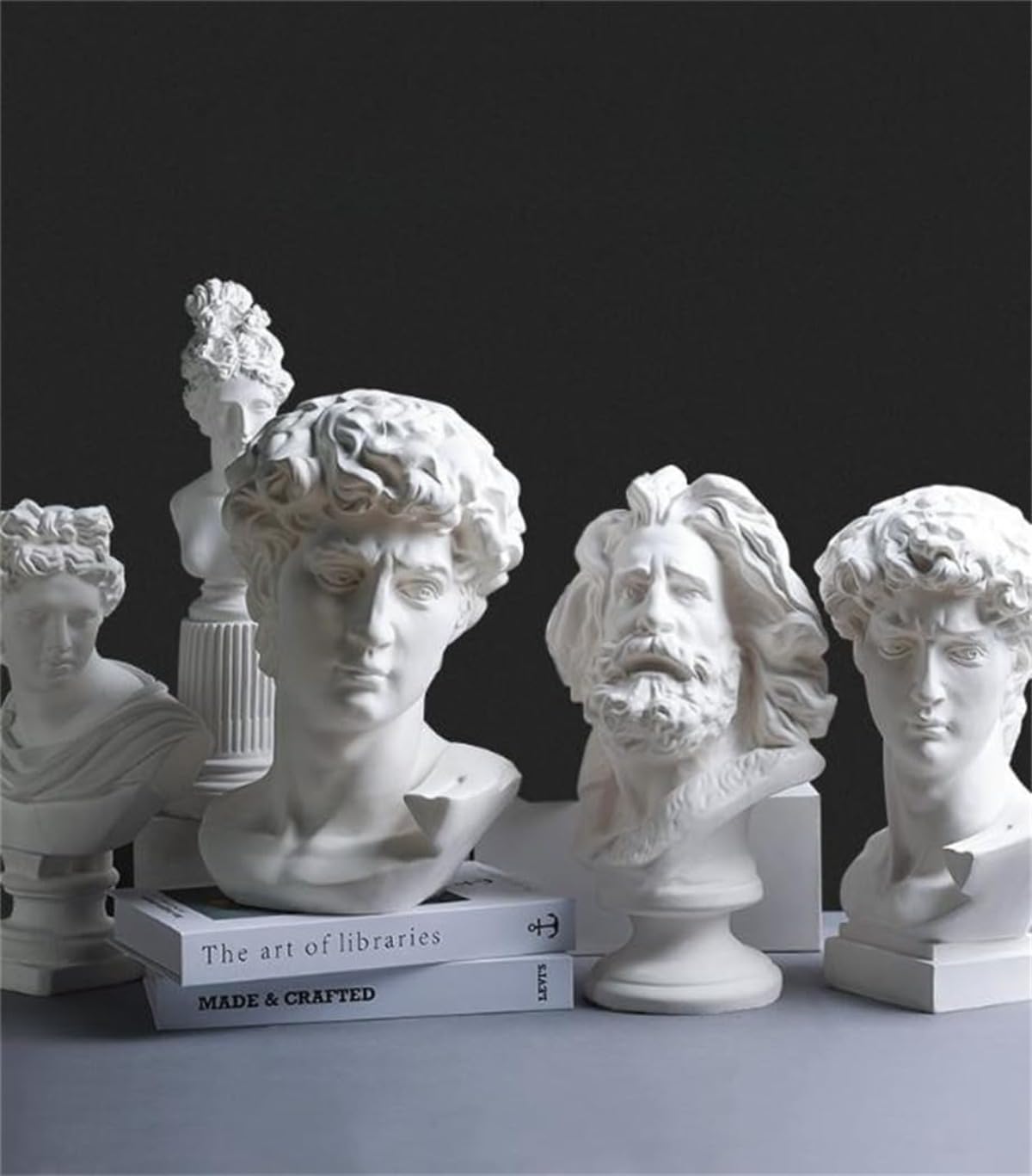 Amazon.co.jp: 人物像 置物 石膏像 胸像 デビッド像 石膏像風 レプリカ
