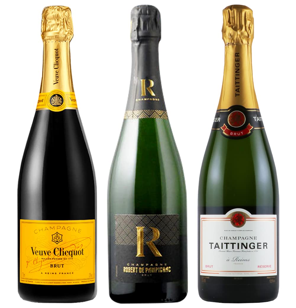 Amazon.co.jp: 人気シャンパン飲み比べ3本セット [ヴーヴ・クリコ