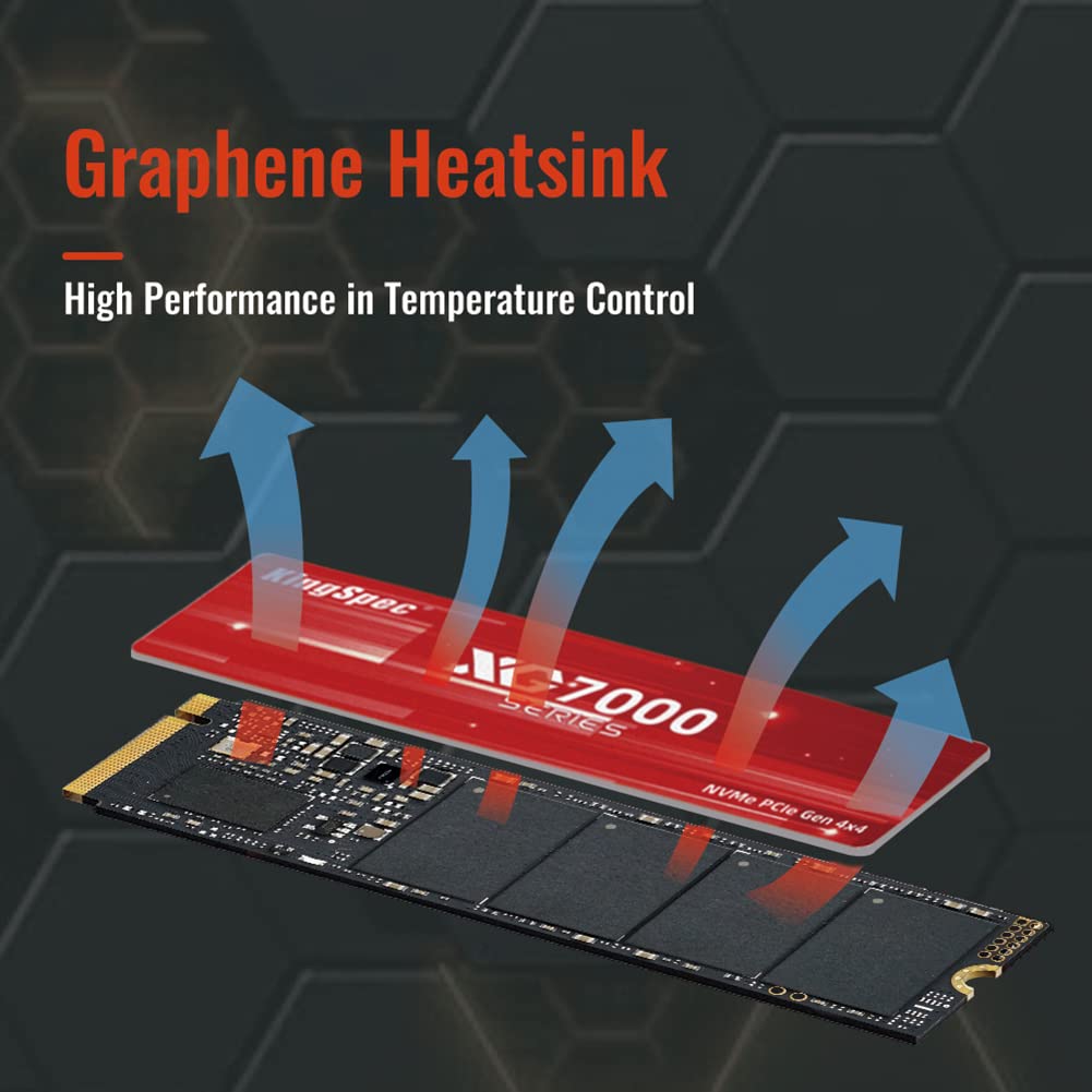 Amazon | KingSpec SSD M.2 NVMe 2280 PCIe Gen 4.0 x 4 最大読込