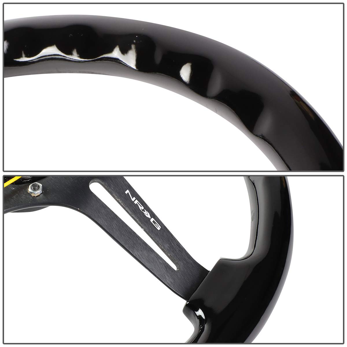 Amazon | NRG INNOVATIONS ステアリングホイール、ブラック