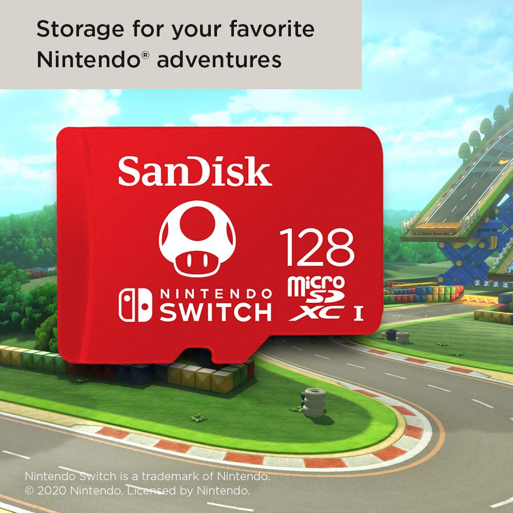 Amazon | SanDisk 128GB 2パック microSDXCカード、Nintendo Switch