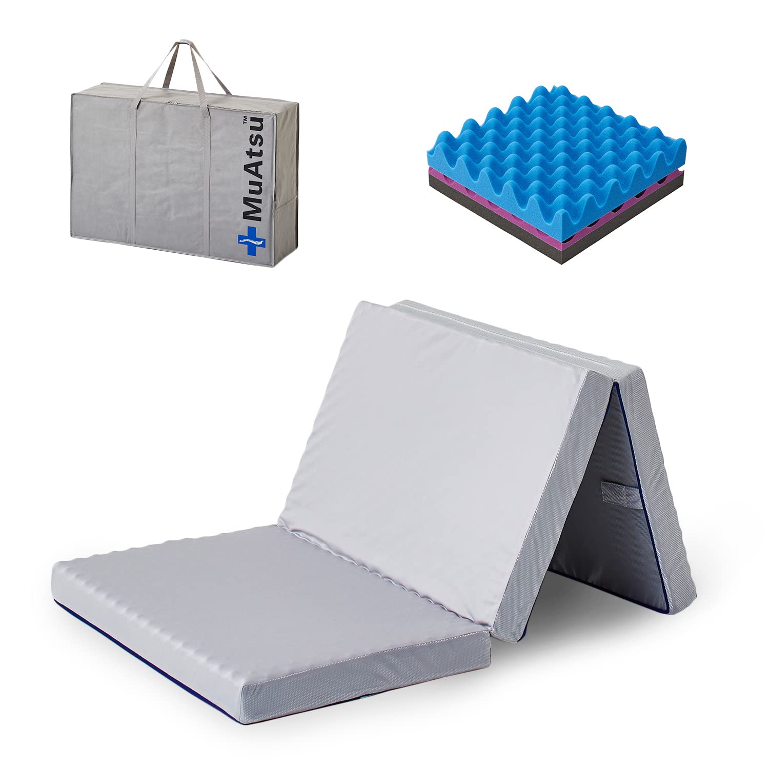 Amazon.co.jp: 昭和西川 ムアツ マットレス 三つ折り 折り畳み 敷布団