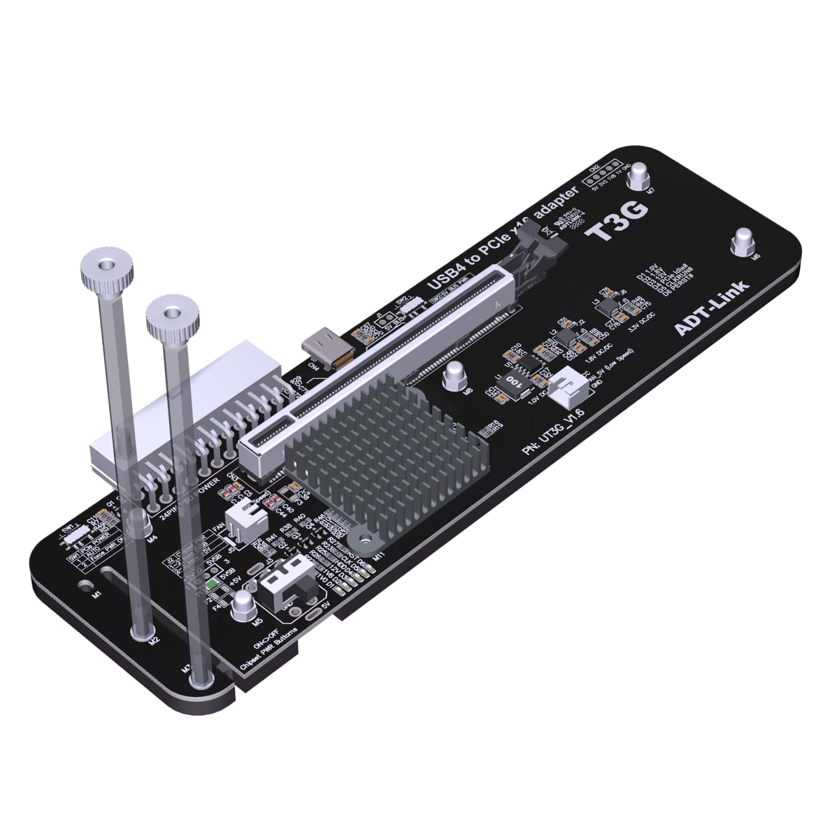 JMT ADT-UT3G USB4.0 Docking Station 64G PCIe4.0x4 to Laptop