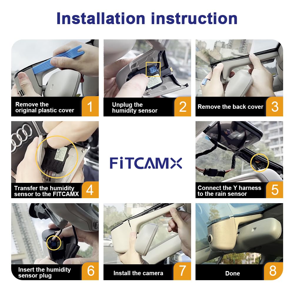 Amazon.com: Fitcamx 4K Dash Cam Suitable for Audi Vehicles (HD2